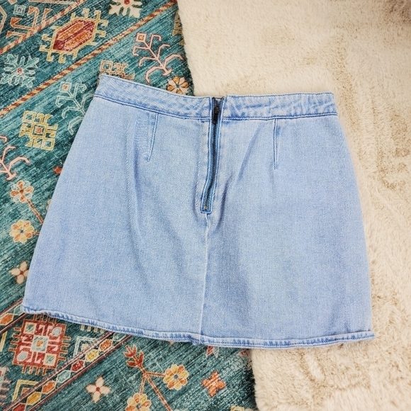 Pacsun Scalloped Hem Denim Skirt 26 - Picture 6 of 6